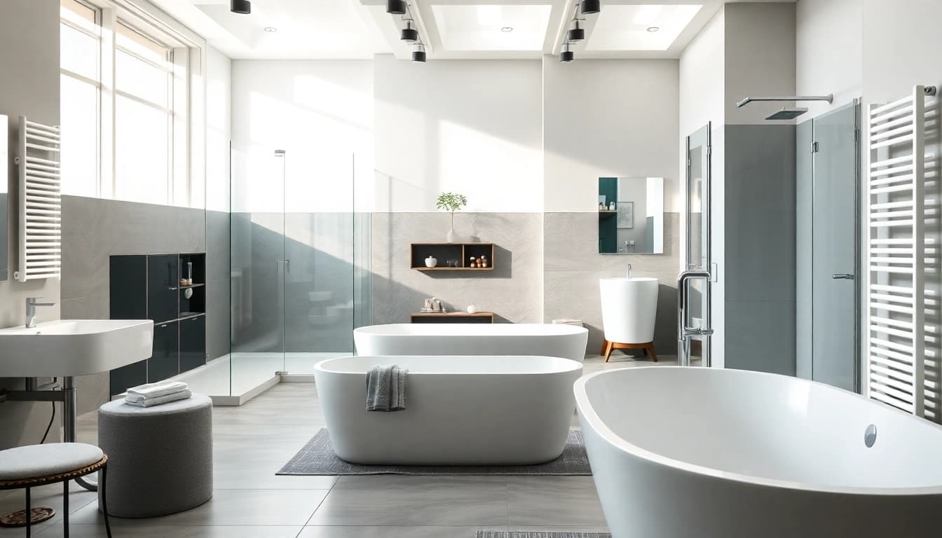 Gestalten Sie Ihr Badezimmer mit den hochwertigen Produkten der sonni sanitär GmbH für ein modernes Ambiente.