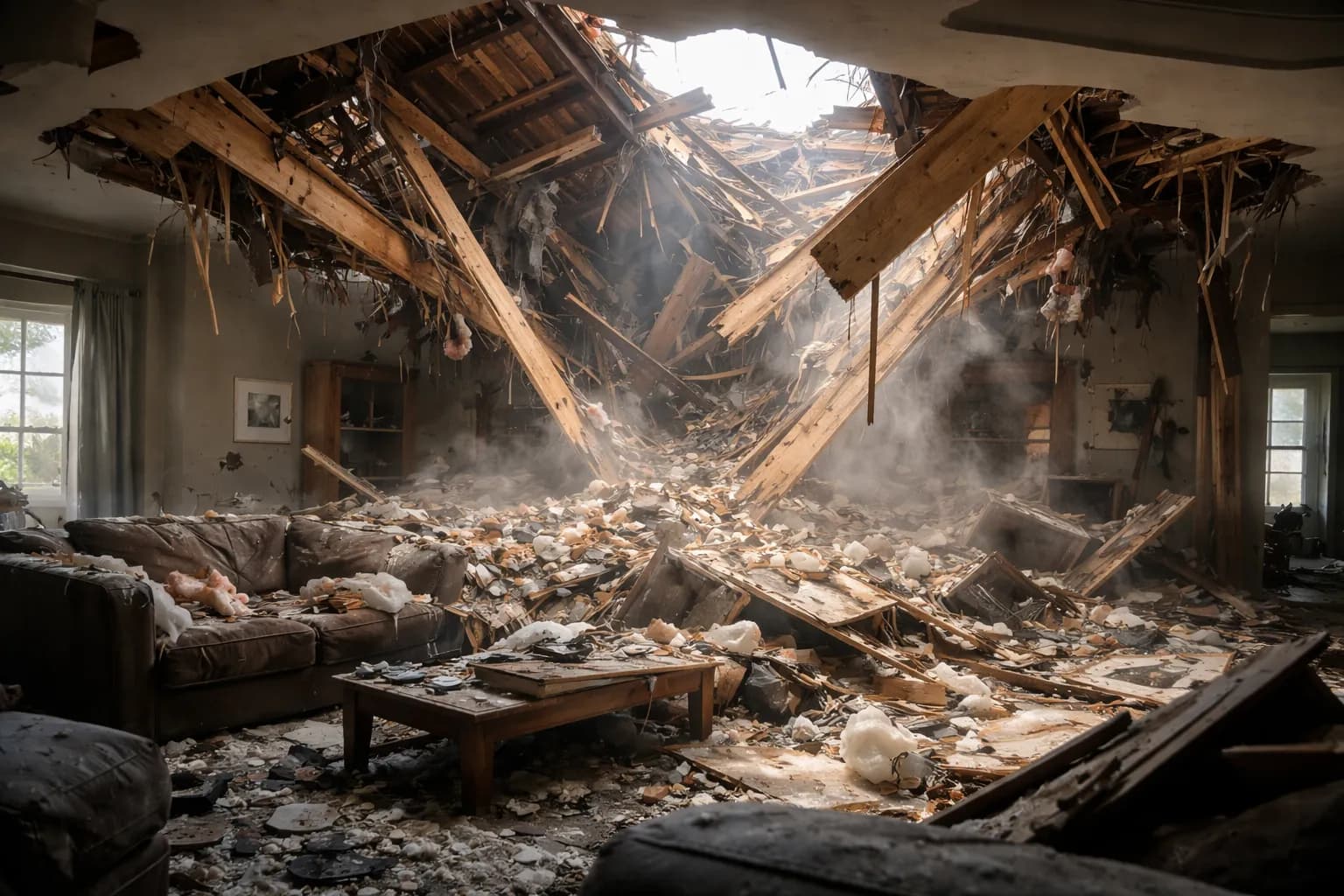roof collapse