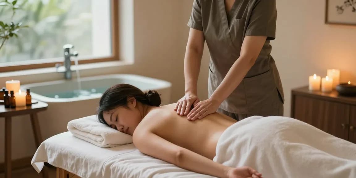 Relaxing Swedish massage treatment in a serene spa setting for ultimate 마사지 relaxation.