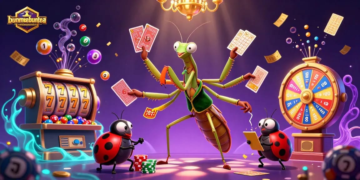 Menangkan hadiah di bunmeebuntea dengan mesin slot bergaya ceria dan elemen unik.