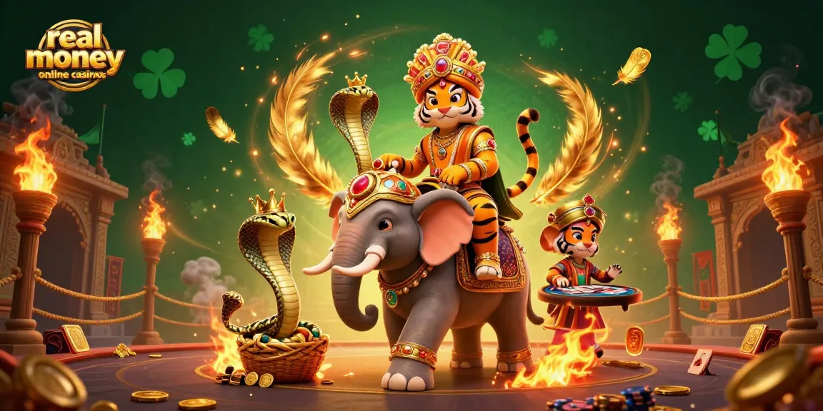 Experience real money online casinos with vibrant 3D cartoon characters and dynamic casino elements.