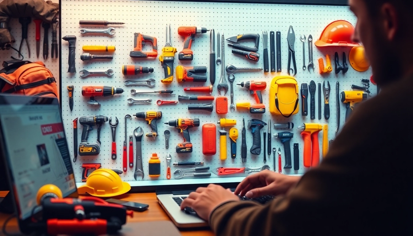 Mister Worker deals presenting quality tools online with an inviting interface.