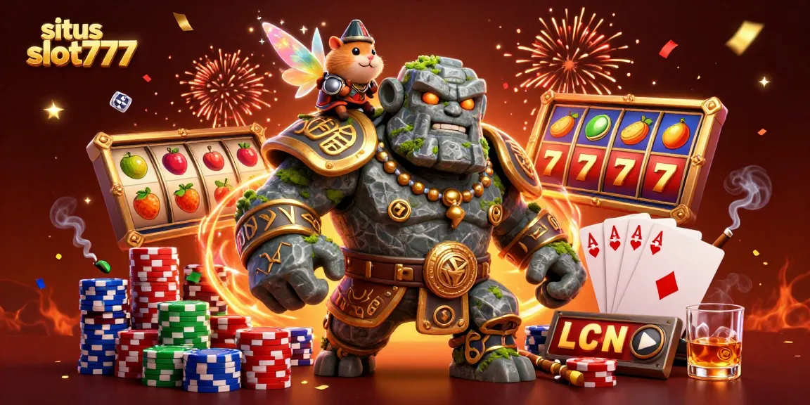 Experience thrilling wins with situs slot777 as the ancient golem guardian brings luck to the slots.