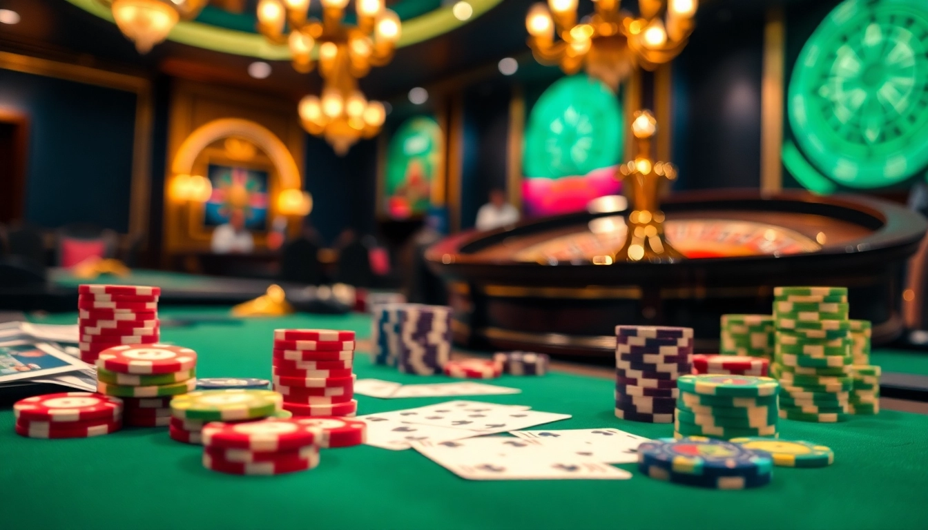Menangkan permainan dengan daftar apk di meja poker kasino mewah dan elegan.