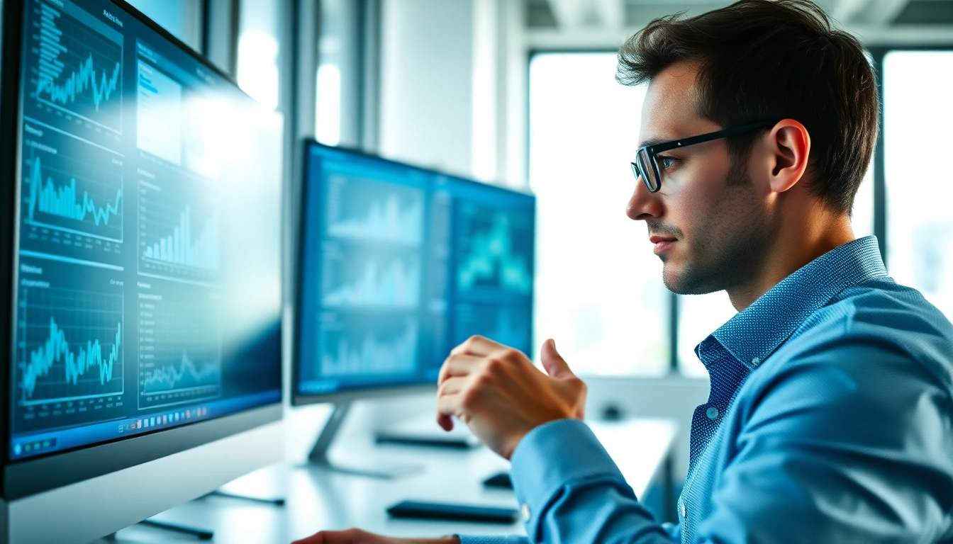 Extract emails from LinkedIn profiles with a professional data analyst in a modern office setting.