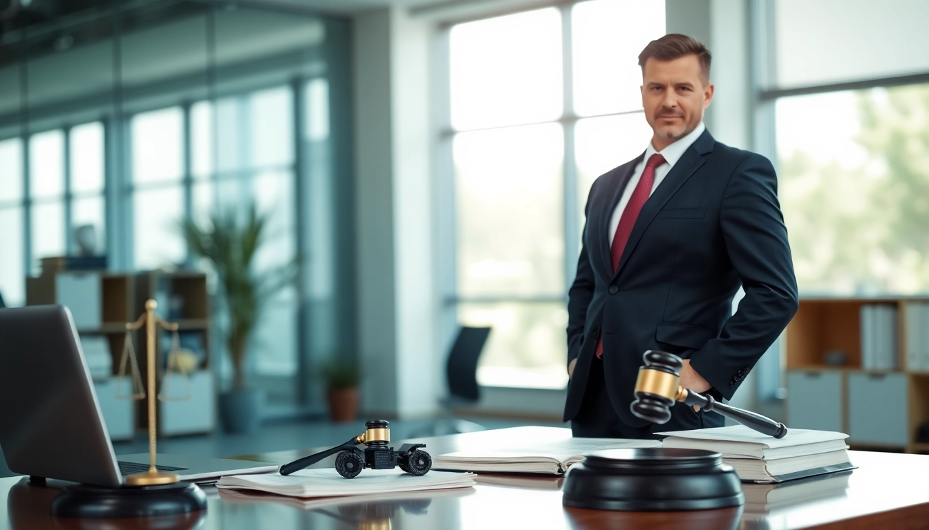 Clearwater truck accident attorney working diligently in a professional office.