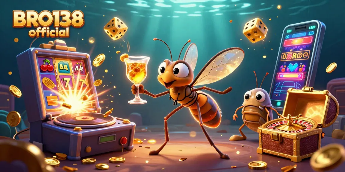 Win big at BRO138 official casino with engaging gaming elements and vibrant illustrations.