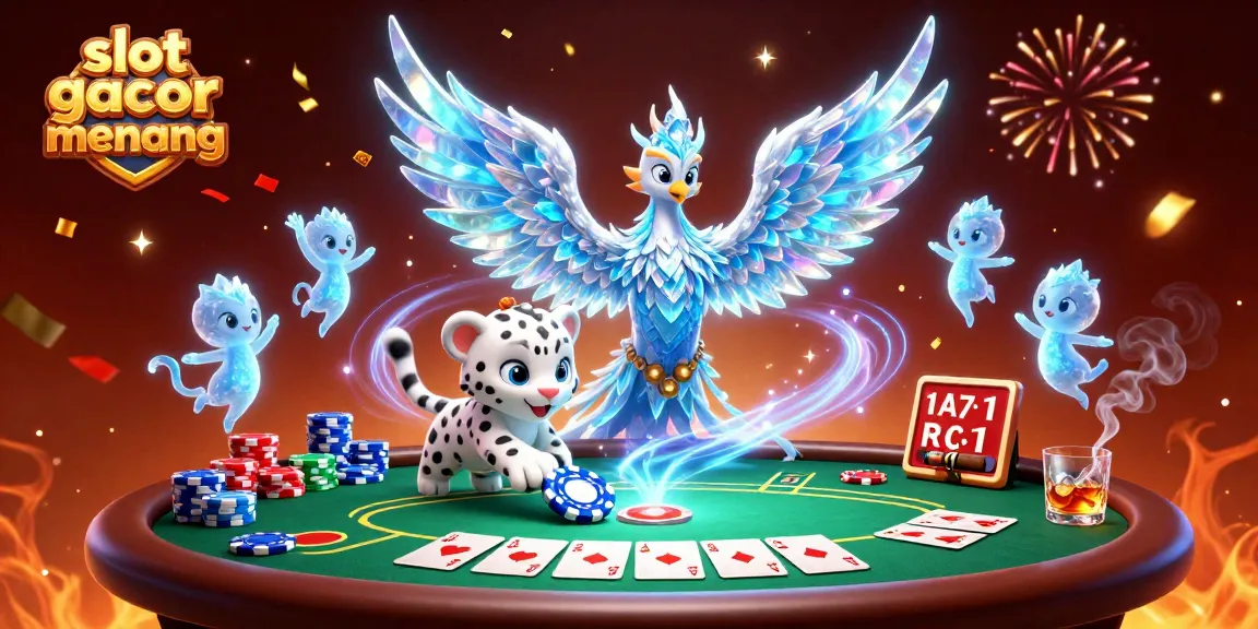 Experience slot gacor gampang menang with vibrant characters and dynamic casino elements in an energetic scene.