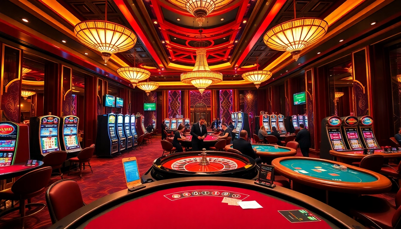 Experience luxury gaming with dom88.us.com at a vibrant casino environment.