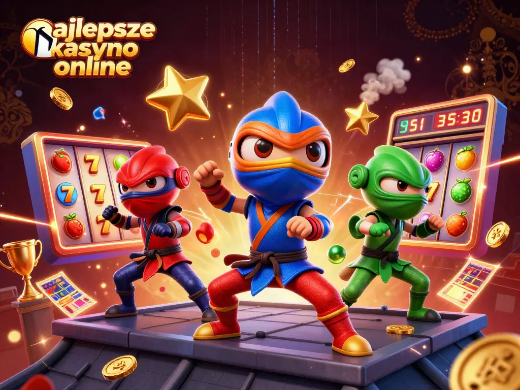 Experience the excitement of najlepsze kasyno online with vibrant, dynamic gambling elements and a thrilling ninja chameleon scene.
