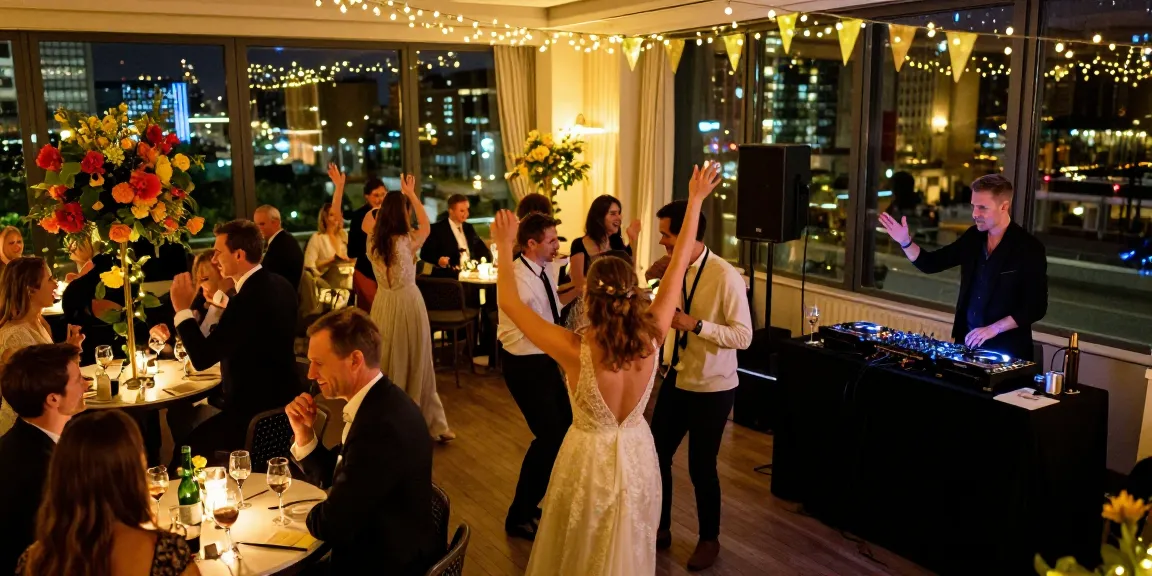 Hochzeit DJ Berlin sorgt für unvergessliche Feier mit tanzenden Gästen und festlicher Atmosphäre
