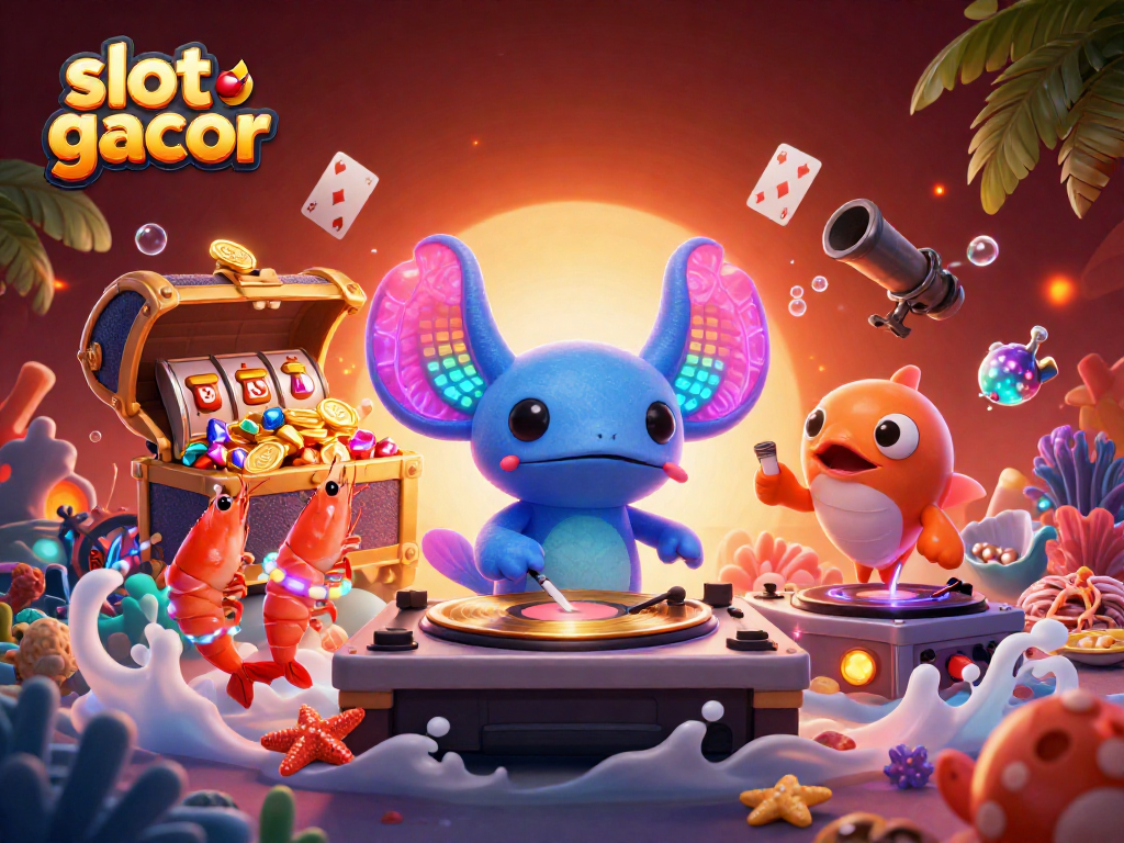 Menangkan slot gacor dengan nuansa meriah dari DJ axolotl dan teman-teman di dunia bawah laut ini.