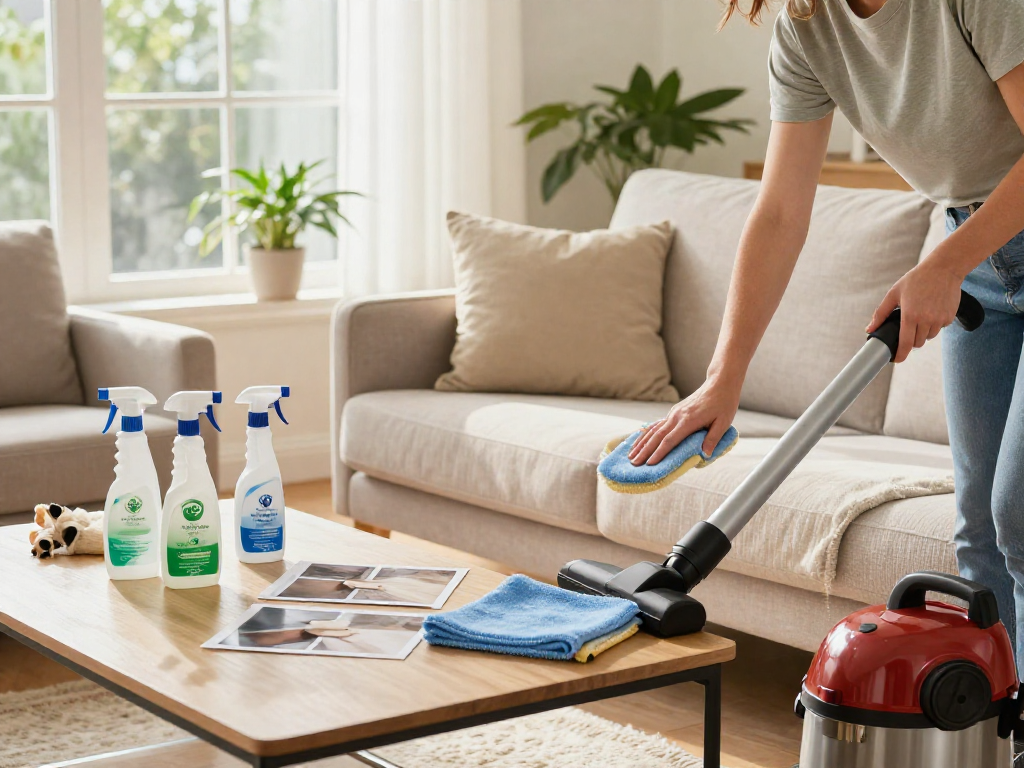 Pranie tapicerki Wrocław z panda-cleaner.pl w przytulnym wnętrzu.