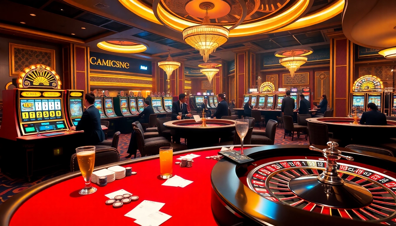 Experience thrilling gameplay at MMOO casino with exciting tables and vibrant slot machines.