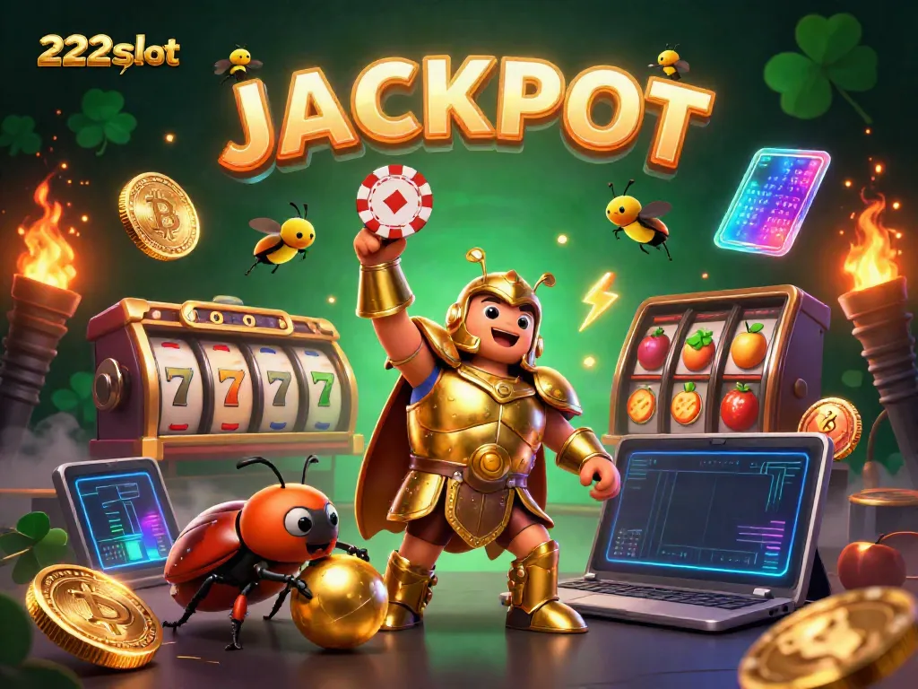 Dapatkan kemenangan di 222slot dengan permainan slot bertema menarik dan fitur jackpot