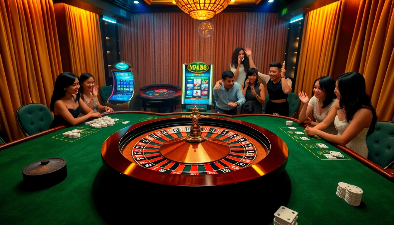 Experience the thrill of gambling at MM88 com with vibrant casino tables and games.