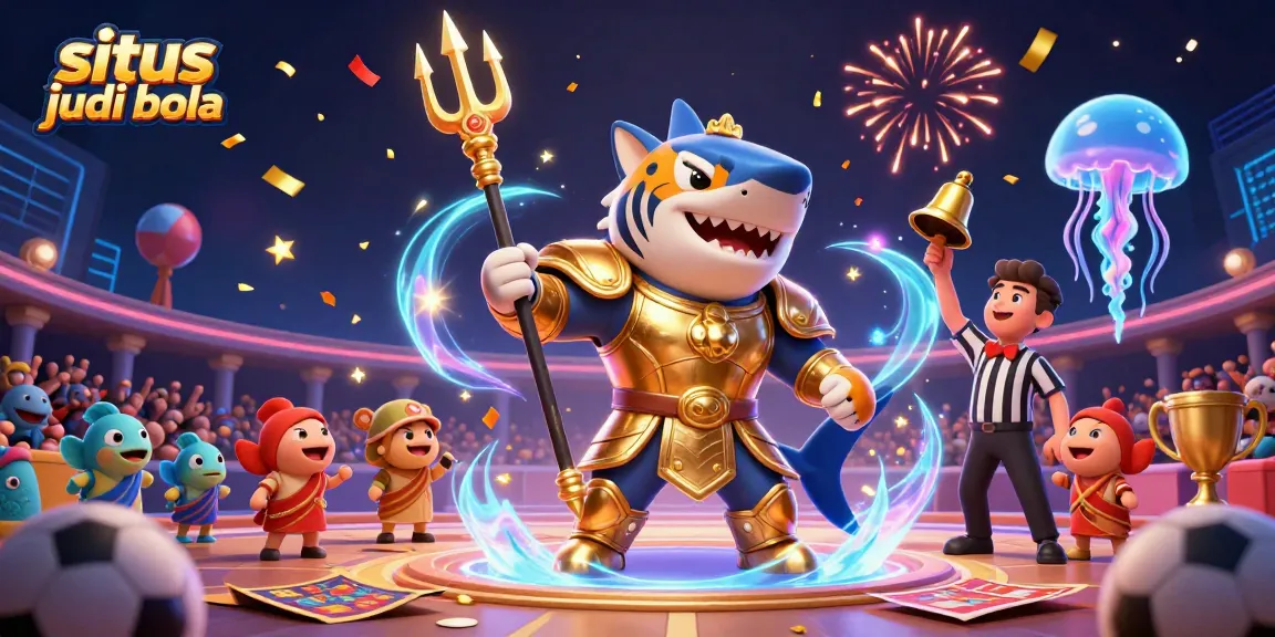 Place bets on situs judi bola with dynamic elements showcasing exciting sports betting action and vibrant casino graphics.