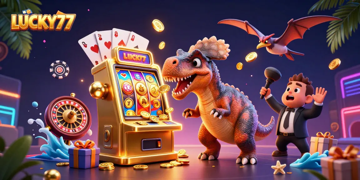 Catch the excitement at LUCKY77 as the pachycephalosaurus wins a jackpot!