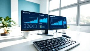 Harness smm services with professional setups showcasing analytics for successful campaigns.