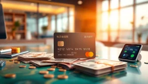 카드현금화와 관련된 거래 장면을 묘사한 일러스트