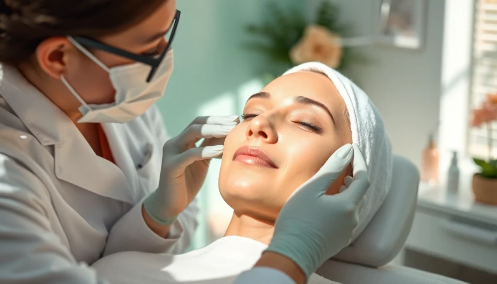 Aesthetic care in Nyack with professionals applying rejuvenating beauty treatments in a serene med spa.