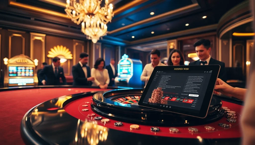 Experience high-stakes excitement at the casino with the hidden wiki guiding your betting strategies.