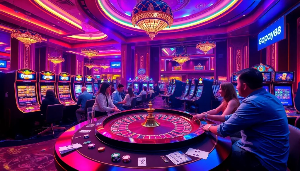 Experience thrilling moments with Gopay88 Daftar at a vibrant casino scene.