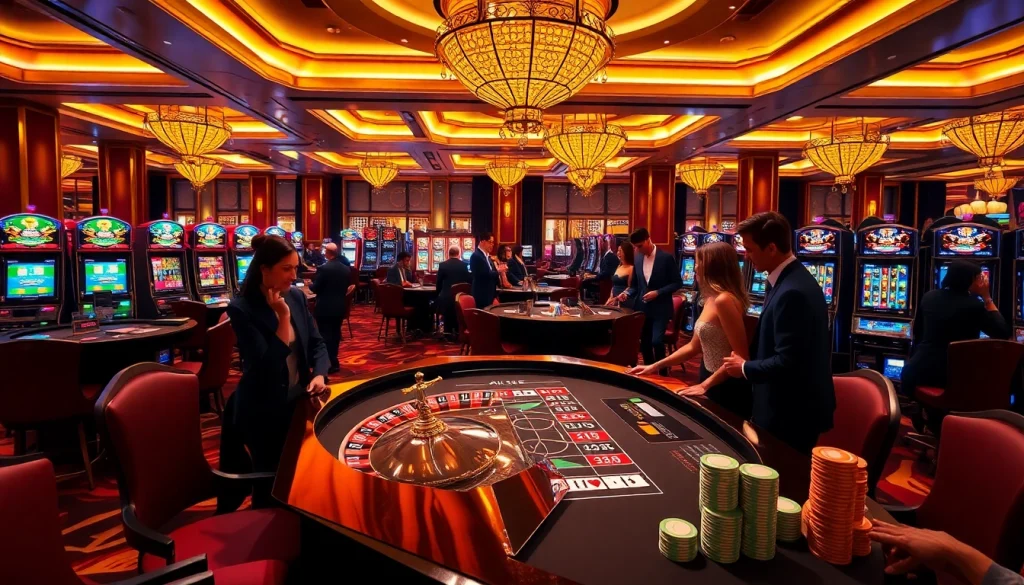 Experience the thrill of sa88 while playing high-stakes games at an upscale casino.