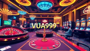 Experience high-stakes online gaming at nhà cái Vua99, featuring exciting roulette and poker tables.