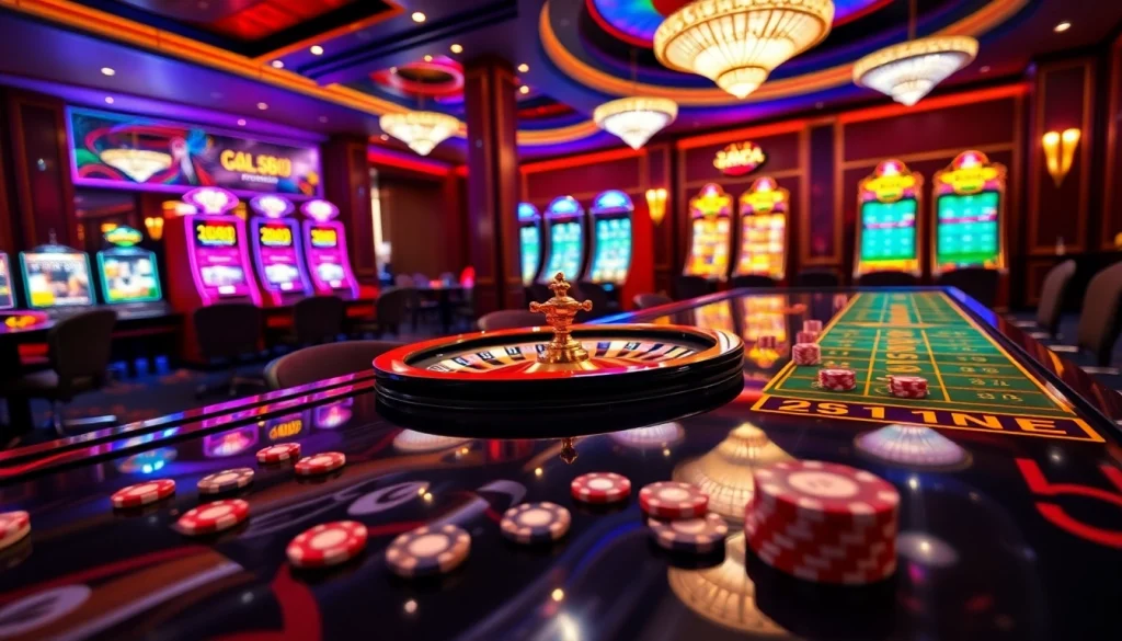 Experience the excitement of Gg88 Com with vibrant casino visuals showcasing dynamic gaming action.