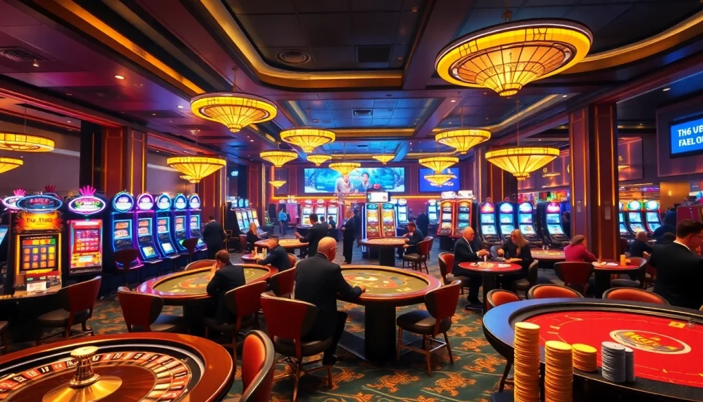 Experience the thrill of BK8 with players enjoying vibrant casino games.