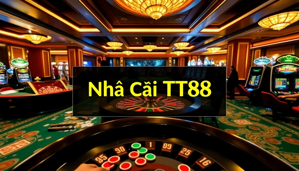 Experience the thrill of Nhà Cái TT88 with vibrant casino elements and engaging gameplay.