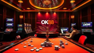Enjoy thrilling gameplay at https://ok88.tech/ with colorful casino elements and dynamic gambling action.