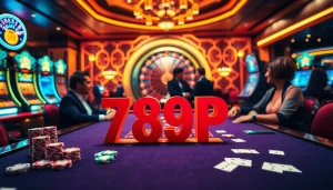 Players enjoying the thrilling atmosphere at 789P casino with poker chips and roulette.