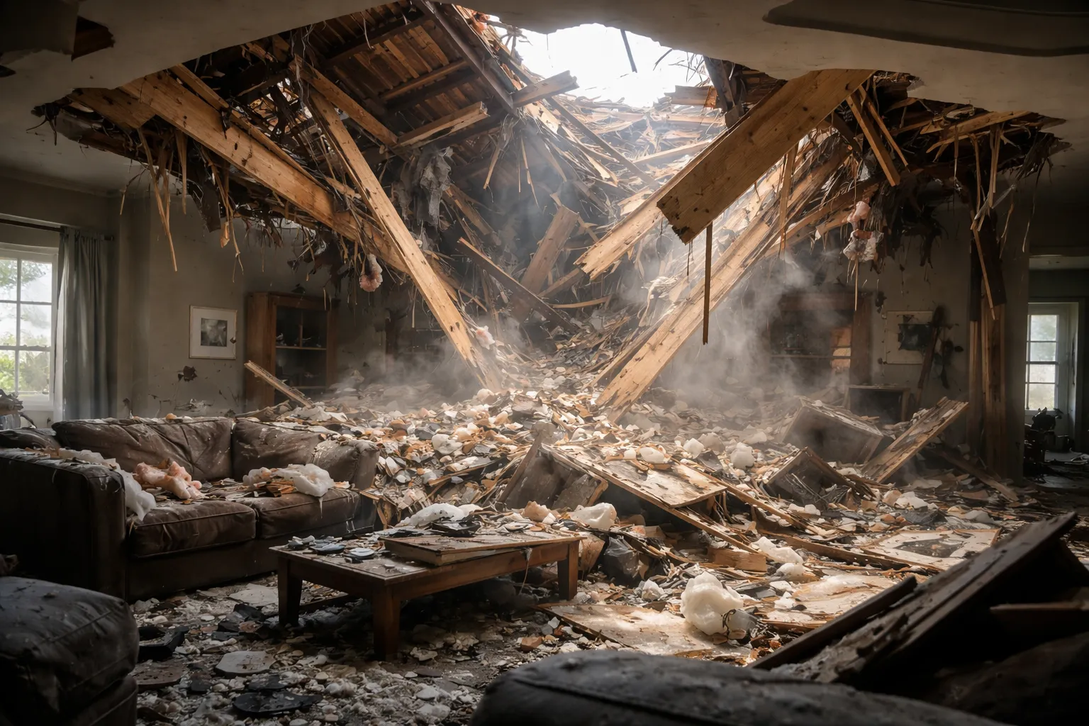 roof collapse